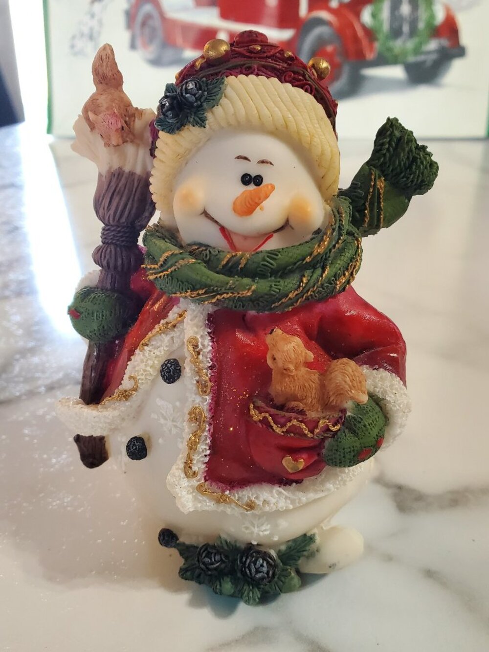 Vintage Resin Snowman Figurine from Don Mechanic Enterprises